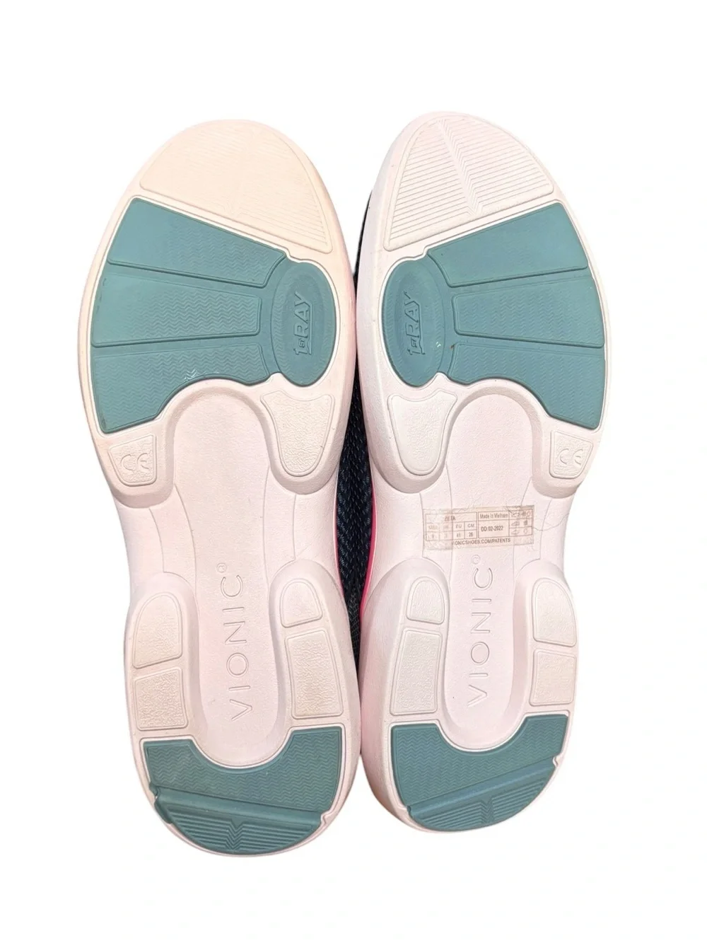 Vionic Vortex Zeta Slip-On Sneakers – Navy Blue & Pink | Women’s Size 9